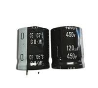 Kit de condensateurs électrolytiques, 2/10 condensateurs d'alimentation intégrés GU 25 x 30 mm 450 V 120 uF(10PCS)