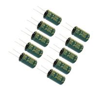 Kit de Condensateurs Électrolytiques 450V 100uF 4 Valeurs 100uF-10000uF Vert pour Téléviseur LCD Moniteur VCD Chargeur 10 Pièces