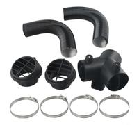 Kit de conduit de chauffage d'air diesel 60 mm avec répartiteur de branche en Y | Aérations de sortie d'air chaud | Colliers de serrage et tuyaux flexibles pour chauffe-eau Webasto pour Eberspacher