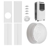Kit de conduit de fenêtre | Panneaux d'étanchéité de fenêtre, pièces d'aération de sèche-linge, accessoires de sèche-linge, connecteur de vêtements pour ventilation d'échappement