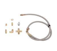 Kit de conduite d'alimentation en huile turbo, haute performance, anti-fuite, raccord AN4, conduite de vidange d'huile pour turbocompresseur T3 T4 T04E T60 T61 T70, construction