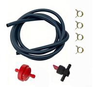 Kit de conduite de carburant 1/4 avec filtre en ligne et vanne d'arrêt manuelle conçu pour les modèles de tondeuse à gazon y compris pour 298090S 394358S 5414K 283207 791850 95162S