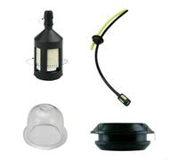 Kit de conduite de carburant pour coupe-haie et tronçonneuse à essence, trou de 20 mm, tuyau principal de 21 cm, tuyau de retour de 10 cm, filtre 2 x 1,3 cm