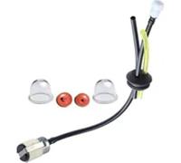 Kit de conduite de carburant pour SRM-280 BRD-280 PAS-280 PE-280 PPF-280 PPF-280 PPT-280 composé d'un tuyau, de 2 ampoules et de 2 clapets anti-retour, matériau plastique robuste, montage facile