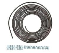 Kit de conduite de frein 5 m/16,4 pieds, tuyau d'huile de frein plaqué cuivre, paroi de 0,7 mm d'épaisseur pour système de freinage hydraulique, tube de carburant flexible robuste