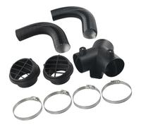 Kit de conduits de 60 mm for chauffage diesel avec raccord en Y, bouches d'aération, tuyaux en aluminium et colliers de serrage for systèmes Webasto, Eberspacher et Propex