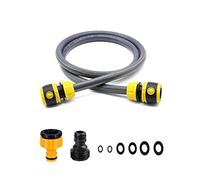 Kit de Conexión de Manguera de Carrete de Manguera de Jardín Topways, El Kit Incluye Rosca Externa de 3/4 ", Adaptador de Grifo 2 en 1, Adaptador de Extremo de Manguera de 1/2", tubo de 1,3 m Longitud
