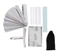 Kit de configuration de guitare SustVita pour luthiers contenant une règle d'action de corde de guitare et une jauge de rayon de guitare, un pack complet d'outils d'instruments à