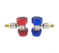 Kit de connecteur à dégagement rapide AC R134A pour voiture Adaptateur haute et basse pression pour climatiseur automobile pour filetage de service en laiton