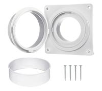 Kit de connecteur d'aération - Kits de raccords de ventilation pour sèche-linge | Accessoires de tuyau d'extension de tuyau Connect0r - Connecteur H0se de 10,2 cm avec à bride murale, bague