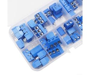 Kit de connecteur de bornier à vis, bornes de montage PCB à pas de 0 mm avec 2 connecteurs de fil 3 à 4 broches, cosses de câble 18 AWG à 26 AWG pour Arduino GPIO, pour en-tête Raspberry Pi et DAQ