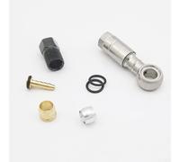 Kit de connecteur de câble de frein hydraulique pour vélo Tektro - Couleur olive - Argent