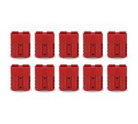 Kit de Connecteur de Fiche Anderson Style 50A avec Poignée Anderson pour Charge de Batterie de Chariot Élévateur, Comprenant 10 Pièces Rouges.