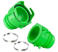 Kit de connecteur de tuyau d'égout de véhicule récréatif pour adaptateur de tuyau d'évacuation de 7,6 cm, raccord à baïonnette pivotant avec colliers de serrage en métal, vert