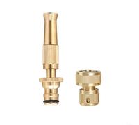 Kit de connecteur de tuyau en laiton avec buse réglable, compatible avec les tuyaux standard de 30,5 cm pour le jardinage et le lavage de voiture, dispose d'un connecteur rapide pour une utilisation