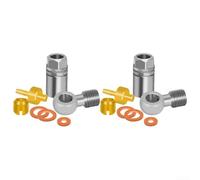 Kit de connecteur de tuyau hydraulique de frein de vélo avec tête d'olive pour tuyau Hope, 5 mm avec joint en cuivre
