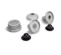 Kit de connecteur jet deau pour piscine pour Intex et Bestway avec filtre buse et couvercle noir PZCC