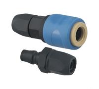 Kit de connecteur rapide autobloquant de type C pour raccords pneumatiques de compresseur d'air avec tailles de 8 mm, 10 mm, 12 mm compatible avec SP20/PP20, (SP40 + PP40)