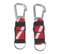 Kit de connecteurs à anneau fendu avec clip pour une fixation sûre d'une main aux sangles de sangle, drapeaux de plongée et accessoires d'extérieur