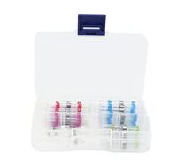 Kit de connecteurs à emboîtement thermorétractables, bornes à sertir pour fils électriques étanches avec joint activé par la chaleur, épissure à anneau de soudure isolée pour le (50 pièces en boîte)