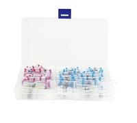 Kit de connecteurs à emboîtement thermorétractables, bornes à sertir pour fils électriques étanches avec joint activé par la chaleur, épissure à anneau de soudure isolée pour le (150 pièces en boîte)