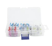 Kit de connecteurs à emboîtement thermorétractables, bornes à sertir pour fils électriques étanches avec joint activé par la chaleur, épissure à anneau de soudure isolée pour le (100 pièces en boîte)