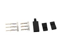 Kit de connecteurs à fiche JR, kit de Broches JR pour modèles d’aéronefs et Instruments électroniques, Ensemble de Prises mâles et Femelles à 3 Broches en ABS de qualité supérieure