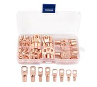 Kit de connecteurs de borne, kit de connexion de borne de fil | Colliers de serrage pour câble électrique 60X | Raccord de filetage Borne centrale Kit de connecteurs de borne à vis en cuivre étamé