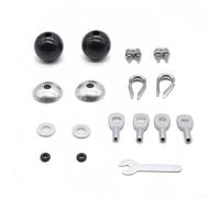 Kit de connecteurs de câble de gymnastique réglables pour câbles métalliques de 5 mm et 6 mm compatibles avec les systèmes de poulie, machines à tirer à la maison, unités de câble de salle de sport à