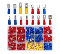 Kit de connecteurs de câbles électriques, assortiment de bornes à sertir, pelle à sertir, anneau isolé, fourche, jeu de cosses à bout(280PCS)