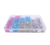 Kit de connecteurs de Fil de Fil à Base de mèches 600 PCS, connecteurs de Fil à réduction Thermique Polyvalent, connecteur de bornes à Anneaux à corniche à Isolation électrique