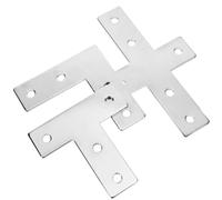 Kit de Connecteurs en Aluminium pour Angle, Formes L T Croix | Haute Dureté, Longue Durée de Service, Finition Argentée, pour Étagères DIY et Supports Cuisine