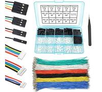 Kit de connecteurs et câbles PB1.25 vers Dupont 2,54 mm compatible avec les connecteurs Molex PicoBlade 1,25 mm pas de fils de 20 cm