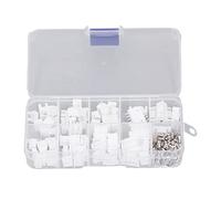 Kit de connecteurs JST 230 pièces XH2,54 mm | Coque en plastique et point de connexion en laiton pour l'endurance à la chaleur/à l'abrasion | Logement mâle femelle 2P 3P 4P 5P