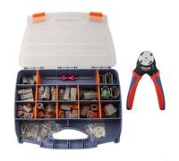 Kit de connecteurs pour 338 pièces avec outil de sertissage professionnel pour connecteurs électriques 2, 3, 4, 6, 8, 12 broches, nylon PA66 étanche pour une utilisation industrielle automobile