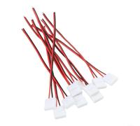 Kit de connecteurs sans soudure 10 mm pour bandes LED 2 broches 3528 5050 Monochrome - Bloc de jonction à clip en plastique blanc