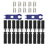 Kit De Connecteurs Solaires PV MC4 2,5-6 Mm² 10 Paires Noir