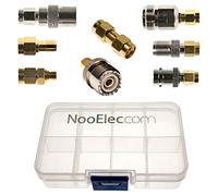 Kit de connectivité Adaptateur NooElec SMA - Ensemble de 8 adaptateurs pour NESDR Smart (RTL-SDR) et Autres radios définies par Logiciel SMA avec Porte Portables