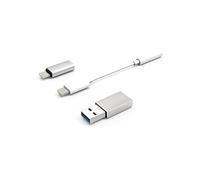 Kit de connectivité - CoolBox - COO-CKIT-APPL - Lightning vers Jack 3,5 mm - USB-C - 7 cm