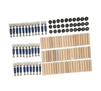 Kit de connexion 3 en 1, finition fine, taille standard, fixation de roue excentrique multifonctionnelle, résistante à la corrosion, pour l'installation de panneaux de meubles (roue excentrique de 12