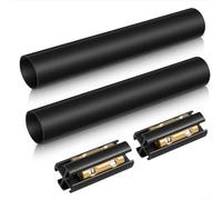 Kit de connexion de câble souterrain en laiton avec bornes à vis à 4 broches et gaines thermorétractables de 20,3 cm pour pose directe au sol, protection contre l'humidité, installation facile, noir