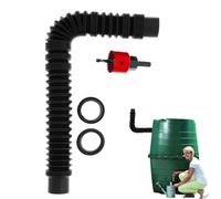 Kit De Connexion Pour Baril De Pluie - Ensemble de Connexion pour Cuve à Eau,Adaptateur pour Tuyau Jardin Irrigation Toiture Terrasse Extérieur