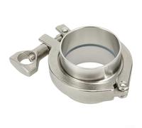 Kit de connexion sanitaire innovant SS304 comprenant 2 viroles de soudure, une triple pince et un joint en PTFE