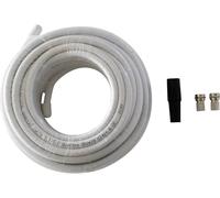 Kit de connexion satellite 2 fiches F mâles, 1 passe-fil en caoutchouc, 10 m de câble Wittenberg Antennen K-102938-10