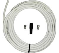 Kit de connexion satellite 2 fiches F mâles, 1 passe-fil en caoutchouc, 25 m de câble Wittenberg Antennen K-102949-10