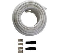 Kit de connexion satellite 4 fiches F mâles, 2 passe-fils en caoutchouc, 30 m de câble Wittenberg Antennen K-102942-10