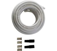Kit de connexion satellite 4 fiches F mâles, 2 passe-fils en caoutchouc, 30 m de câble Wittenberg Antennen K-102942-10