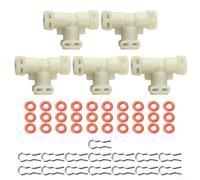 Kit de connexion thermobloc à eau pour machines à café automatiques Saeco Configuration T Pièces ABS joints toriques anneaux de carte
