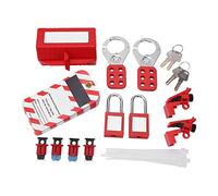 Kit de consignation et d'étiquetage, complet pour la consignation de disjoncteur électrique, cadenas sûrs et faciles à utiliser, kit d'étiquetage pour l'industrie