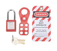 Kit de consignation et d'étiquetage, kit de consignation et d'étiquetage électrique, kit de moraillon de consignation, moraillon de sécurité, cadenas de consignation de sécurité, set de cadenas Loto